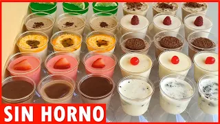 10 POSTRES 1 Receta para VENDER 🤑GANA DINERO desde CASA Postres Fáciles y ECONÓMICOS