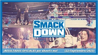 Resultados de WWE SmackDown 22/Septiembre/2023 (¡Cena & Styles, Iyo vs Asuka, Jimmy Uso y más!)