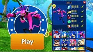 Sonic Dash - Zazz Unlocked and Fully Upgraded - Run Gameplay