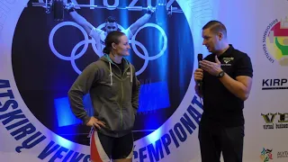 Pokalbis su Lietuvos sunkiosios atletikos rekordininke  Gintare Bražaite