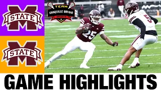 Team Maroon vs Team White Highlights | 2024 Mississippi State Football Spring Game