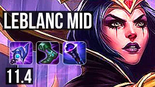 LEBLANC vs SYLAS (MID) | 68% winrate, 9/2/6, Legendary | EUW Master | v11.4