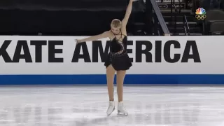 Gracie Gold - Skate America 2016 - SP (NBC)