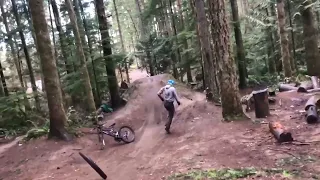 My gnarly crash This weekend at Duthie Hill in Issaquah, Washington!!