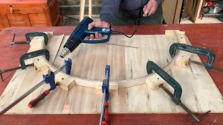 Woodworking Talent Ideas Handmade // Design Smart And Exotic Outdoor Wooden Table - How To, DIY