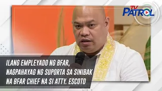 Ilang empleyado ng BFAR, nagpahayag ng suporta sa sinibak na BFAR chief na si Atty. Escoto