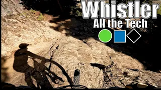Riding every Tech trail in the Whistler Bike park. (part 1: green, blue and black)