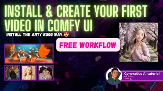 How to Install, how to create  videos  with AnimateDiff in comfy UI (Install & set up)