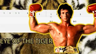 Rocky - Eye Of The Tiger - Guitar Tutorial (TAB + CHORD)