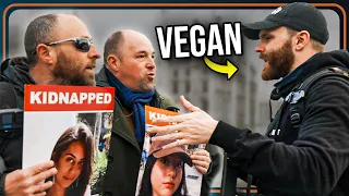 A Vegan's Encounter with Pro-Israel Protestors