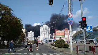 Пожар Минск 30.08.18