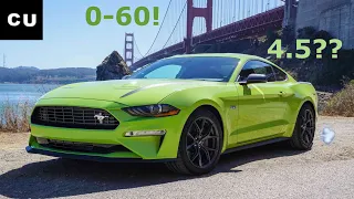 2020 High Performance Pack Mustang 0-60 and 1/4 mile.