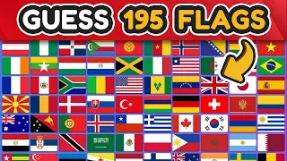 GUESS THE FLAGS IN THE WORLD 🌎🗺️| ULTIMATE WORLD FLAGS QUIZ 🤓🤔