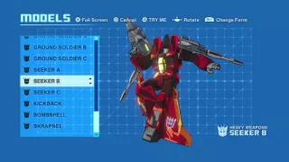 Transformers Devastation: SEEKERS A-B (All voice clips, theme, and transformations)