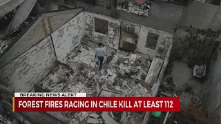 Forest fires raging in Chile kill at least 112 people