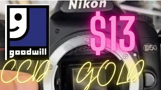 Thrift Find Nikon 2023 , CCD Nikon D50, best camera I've ever thrifted