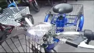 Триколісний електровелосипед "SKYMOTO"  Big Happy  та  Happy