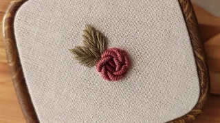 Easy Bullion Knot Rose Tutorial / Step by step Hand Embroidery Tutorial for Beginners ❤️ Gossamer
