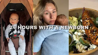 24 Hours With My Newborn | Raw Footage, Running Errands, & Beanboozled Jelly Beans