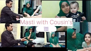 Masti with cousin's | Chapak Chapak game | #MasarratAnsarivlogs | #game | #familyvlogs | #challenges