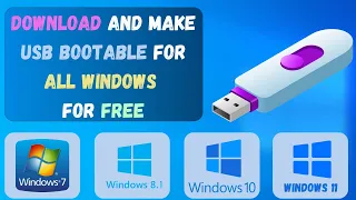 Make USB Bootable for all Windows for free