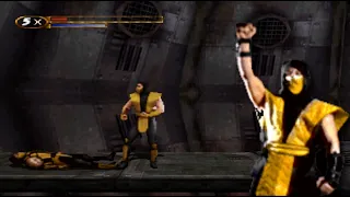 Mortal Kombat Mythologies human Scorpion VS undead Scorpion