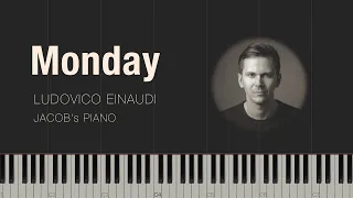 Monday - Ludovico Einaudi  Synthesia Piano Tutorial