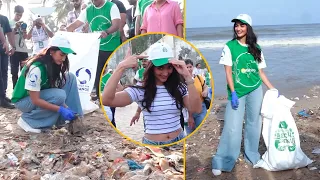 Pooja Hegde Takes Part In The Beach Green-Up Event & Takes A Pledge To Clean It All