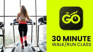 30 Minute Walk/Run Treadmill Workout - Beginner Level - CycleGo