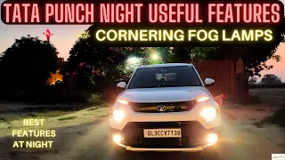 Tata Punch👊 Night Driving Features🔥 | Night Hidden Features with Cornering Lamps | Priyanshu Sharma