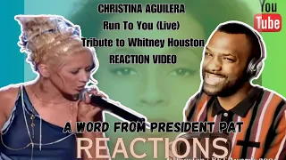 CHRISTINA AGUILERA - Run To You (Live) | Tribute to Whitney Houston-REACTION VIDEO