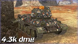 T-34-85 • 3 frags • 4.3k dmg • WoT Blitz