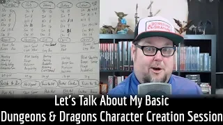 Lets Talk About My Basic Dungeons & Dragons Character Creation Session (BECMI)