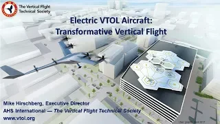 Transformative VTOL Workshop, Session 1: eVTOL Promise & Progress