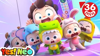 Elevator Safety Song | Don't Jump in Elevators, Baby! | Five Little Babies | Kids Songs | Yes! Neo