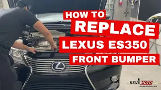 NEW 2013-2015 Lexus ES350 Front Bumper Installation.  10 Minute Easiest Install.
