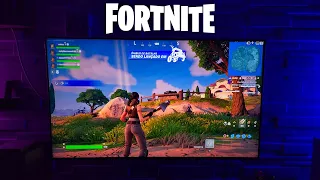 TV Samsung Neo QLED 144Hz + Fortnite (PS5) Gameplay 4K