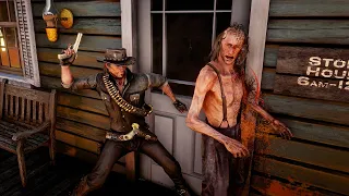 Red Dead Redemption 2 - Funny & Brutal Ragdolls Vol.145 [4K/60FPS]