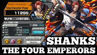 SHANKS THE FOUR EMPERORS GAMEPLAY | ONE PIECE BOUNTY RUSH | OPBR