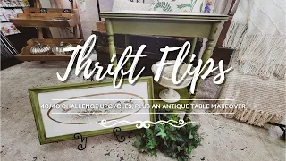 Thrift Flips • Trash to Treasure • 40/40 Challenge • Transforming Salvaged Items for Summer Decor