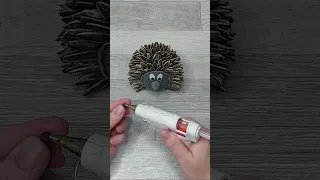 🦔МИЛАШКА ЕЖИК🦔 Поделки из природного материала.Осенние поделки своими руками.Diy crafts#shorts