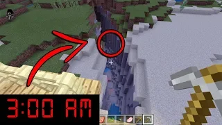I used a strange seed in Minecraft Pocket Edition at 3:00 AM... (Scary Minecraft Video)