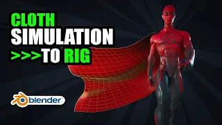 Create and transfer cloth simulation to an animated character rig in Blender