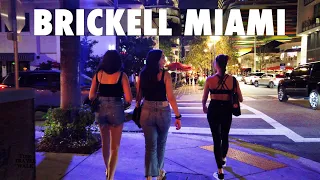 Downtown MIAMI Brickell at Night | Best Nightlife in South Florida【4K】