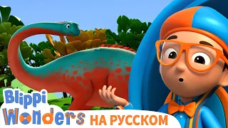 🦕Самый большой Динозавр🦕 | Обучающие мультики для детей | Blippi Russian