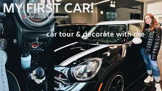 my first car! | Mini Cooper Countryman - tour & decorate