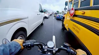 San Francisco Go Fund Me Idea While Lane Splitting on a Rainy Morning Commute With My Iron 883