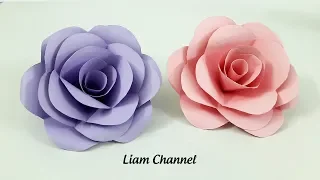 DIY Paper Roses Tutorial | How to make the simplest paper roses | Liam Channel