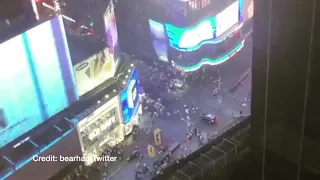 RAW: Motorcycle backfires, causes panic in Times Square; police confirm there's no active shooter