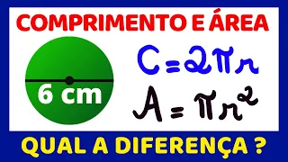 😱TUDO QUE PRECISA SABER PARA CALCULAR A ÁREA E O COMPRIMENTO DO CÍRCULO!!